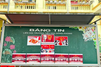 Liên đội Trường tiểu học Đồng Phong Trưng bầy ảnh kỹ thuật với chủ đề: “80 năm vinh quang quốc hội Việt Nam”