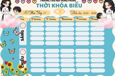 Thời khóa biểu 19/01/2026 (Tuần 19)